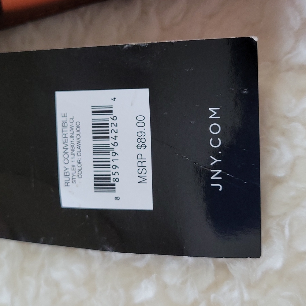 NEW Shoulder Bag Jones New York Signature Color Block Pebbled Ivory Faux Leather - Picture 12 of 12